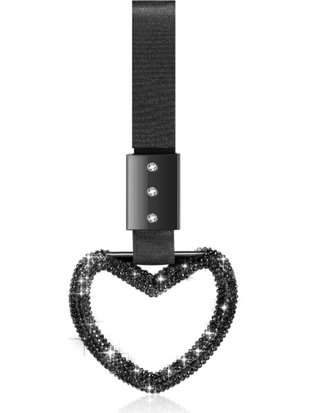 Bling Heart Car Handle Strap Drift Charm Car Accessories for Women